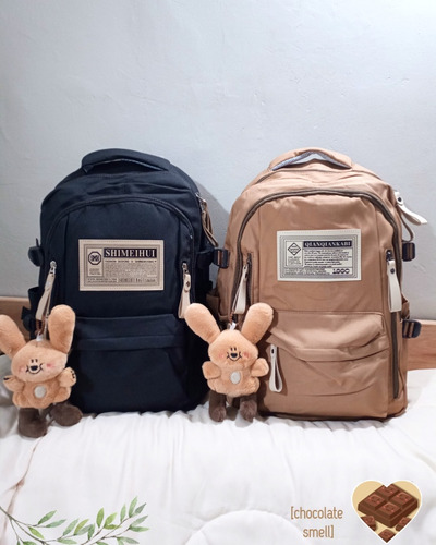 Mochila Escolar Universitaria Kawaii Con Peluche Regalo Cute