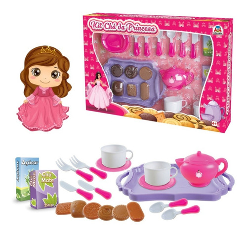 Brinquedo Kit Cozinha Chá Da Princesa P/ Meninas Lançamento