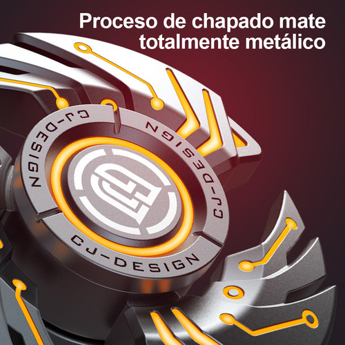 Fidget Spinner Metalico De Husillo Luminoso Juguete