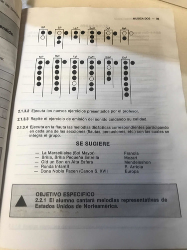 Musica Dos Segundo Curso De Jose Luis Torres Lemus (Usado)