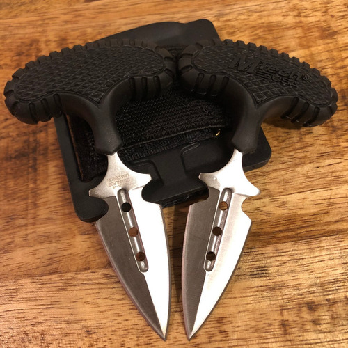 2 Dagas Navaja Push Dagger Mtech Usa 100% Filo Y Estuche 46