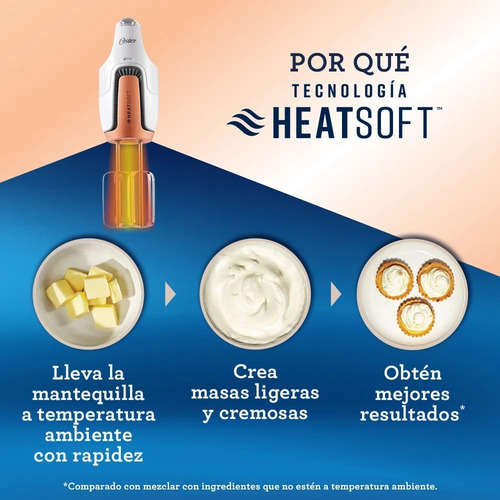 Batidora De Mano Oster Fpsthmamr-053 Tecnología Heatsoft