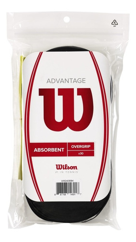 Cubre Grip Wilson Para Raqueta Tenis Advantage Pack X30