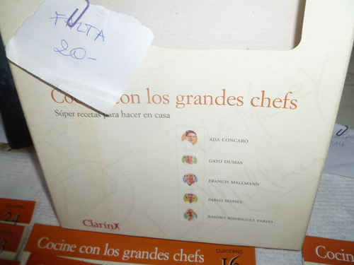 Cocine Con Los Grandes Chefs 23 Fasiculos - Clarin (Usado)