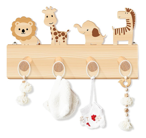 Ganchos De Pared Ganchos De Madera Para Abrigos De Animales