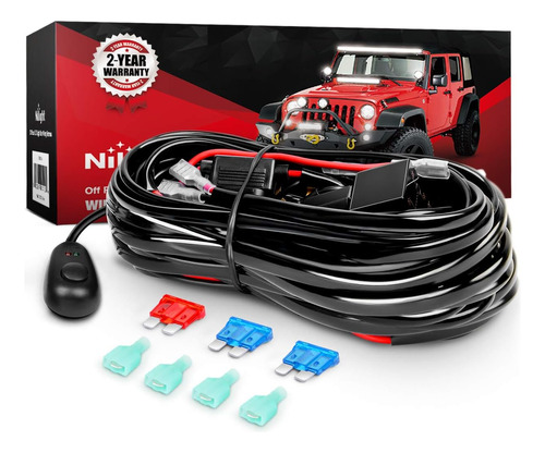 16awg Off-road Led Bar Kit De Arnés De Cableado 12v Relé Int