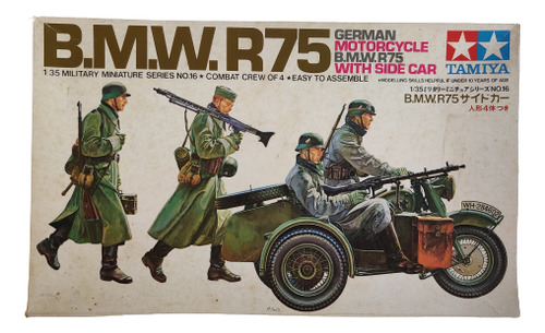 Moto Bmw R75 Sidecar-tamiya.semi Armado P/terminar Y Pintar (Usado)