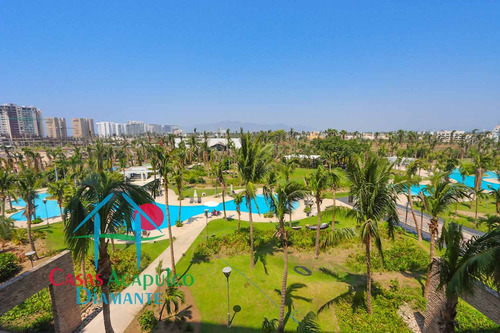 Cad La Isla Emerald J5. De Playa. Terraza Frontal Con Vista A Los Jardines Y Albercas