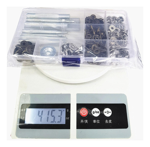 Kit De Cierres A Presión De Cuero Botones A Presión Cobre