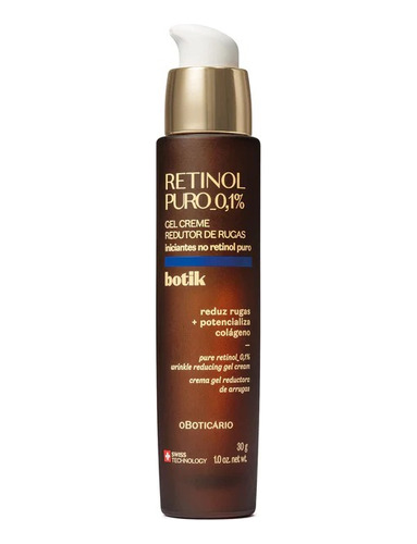 Gel Crema Reductora Arrugas Retinol Puro 0,10% Botik Obotica