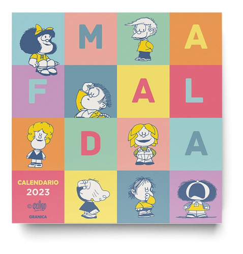 Imagen 1 de 4 de Calendario De Pared Mafalda 2023