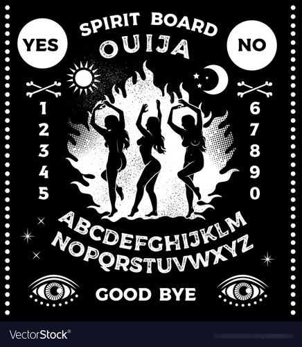 Tabla Ouija Grande, Tablero 40 X 30 Con Velas Puntero Manual