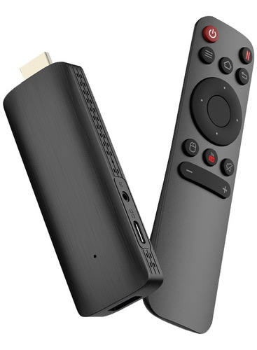 Tv Stick Convertidor Smart 2gb 4k Mas Control Remoto Wifi Color Negro