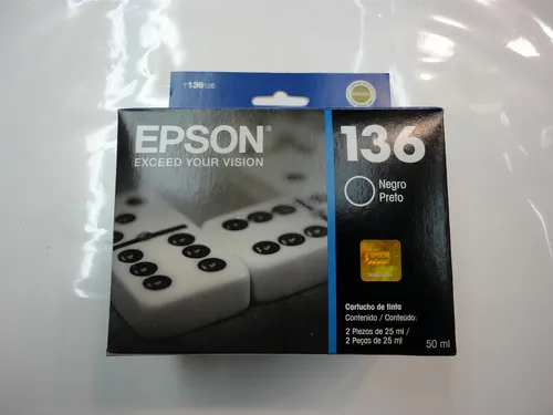 Cartucho Epson 136 Negro T136126 Al Workforce K101 K301
