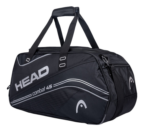 Bolso Deportivo New Combat 45 Negro Plata Head 