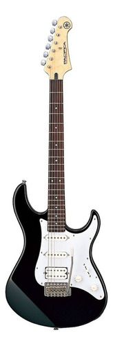 Guitarra eléctrica Yamaha PAC012/100 Series 012 stratocaster de caoba 2023 black brillante con diapasón de palo de rosa