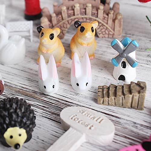 Imagen 4 de 7 de Inhe Juego De Adornos En Miniatura Para Jardin 111 Piezas