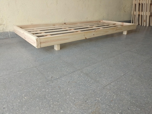 Cama Tatami 1 Plaza Pino Macizo