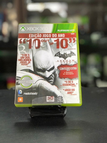 Batman Arkham City Edição Do Ano Platinum Xbox 360 Físico