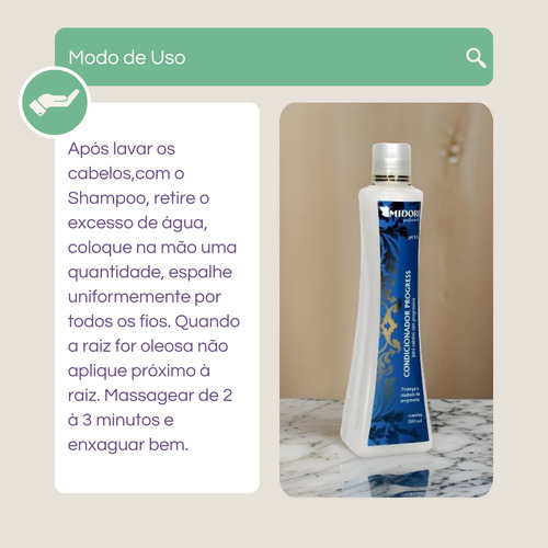 Kit Salão Shampoo E Condicionador Progress Midori 500ml