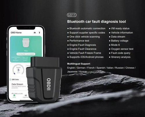 Scanner Obdll Bluetooth V011 Diagnóstico Para Tu Auto
