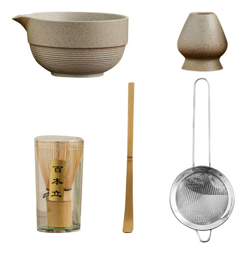 Kit Completo De Matcha, Herramientas Piedra De Imitación