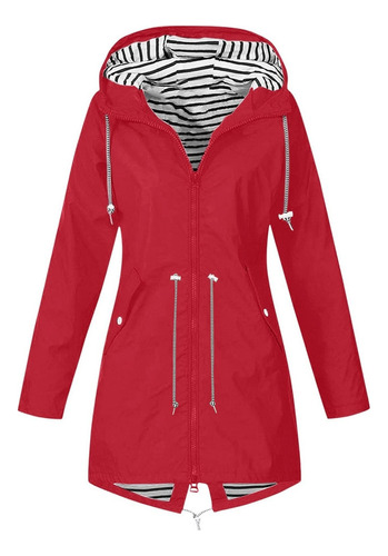 W Chaqueta Mujer Outdoor Tallas Grandes Capucha Cortavientos