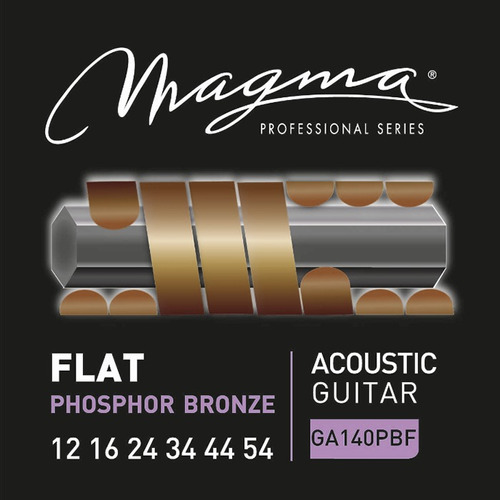 Encordoamento Magma Flat Violão Aço 12-54, Phosphor Bronze