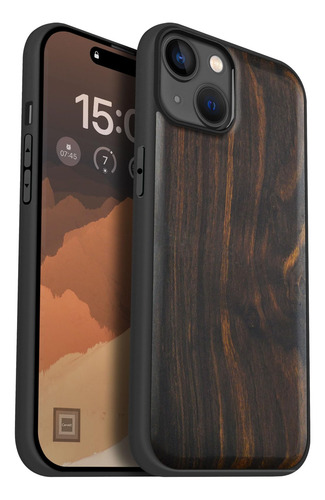Funda Para iPhone 15 Plus Natural Wood - Negrowood Solid Woo