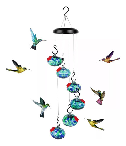 * A 1pc Encantador Comedero For Colibríes Carillón De Viento