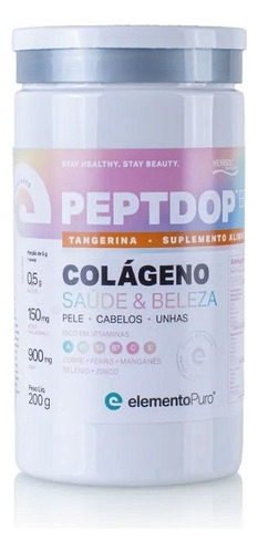 Peptdop Beauty (200g) - Sabor: Tangerina Tangerina