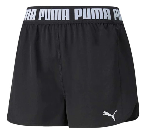 Short Puma Train Puma Strong Woven 3 Short  Negro Mujer