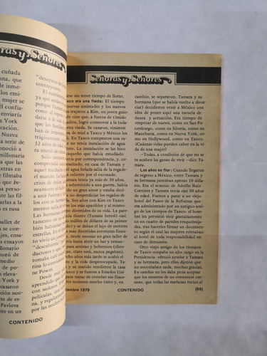 Revista Contenido Sep 1979, #196 Guerra Secreta Futuristas (Usado)