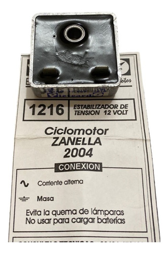 Regulador De Voltaje Ciclomotor Zanella 2004 - Pietcard 1216
