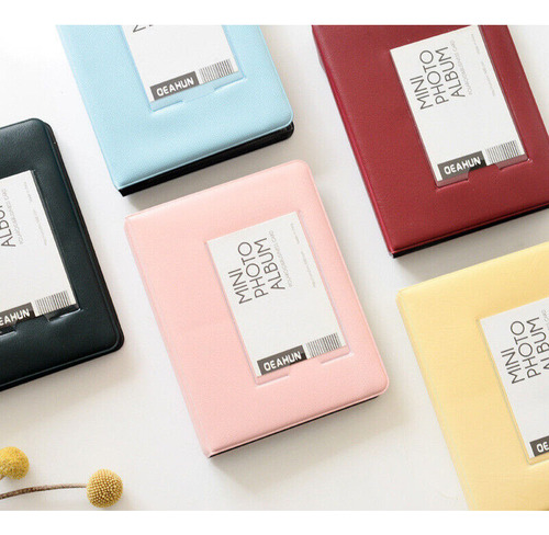Funda Para Mini Álbum De Fotos Instantáneo Con 64 Bolsillos Color Azul Ninguno