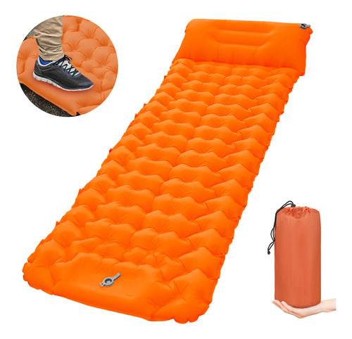 Alfombrilla Inflable Para Dormir, Acampar Con Mochila