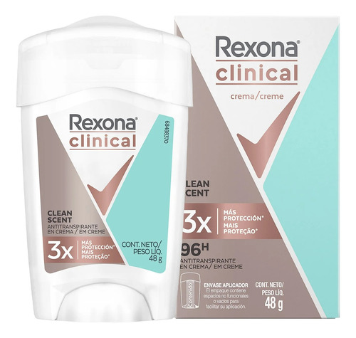 Rexona Clinical Desodorante Barra Clean Scent 48gr