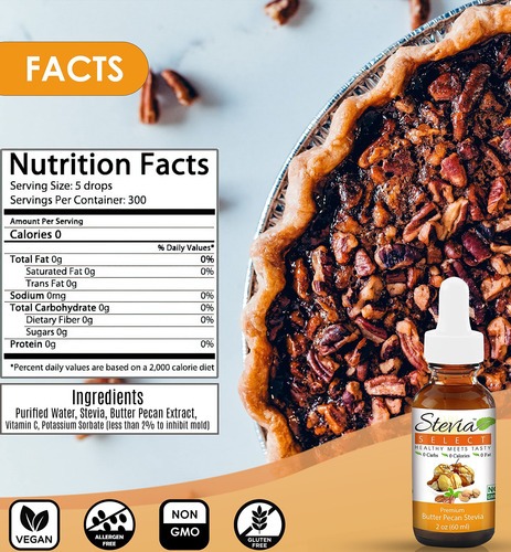 Stevia Select Gotas Mantequilla, Natural Y Maple Sin AzĂșcar