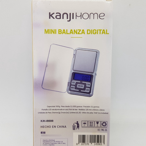 Imagen 5 de 10 de Balanza Digital Precisión 01 A 300 Gramos Joyero Kanji