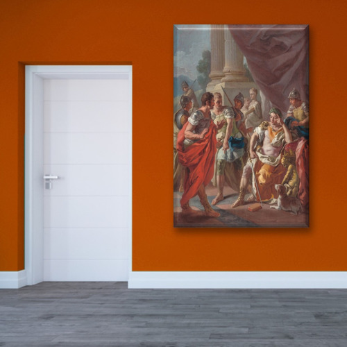 Cuadro Canva Alexander Condenando Falsos Elogios 60x40 Cm