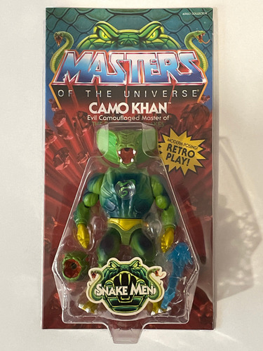 Camo Kahn Motu Origins Mattel Creations Exclusive Unpunched (Usado)