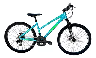 Mountain bike Fire Bird Lady Tour 2022 R26 M 21v frenos de disco mecánico color celeste/rosa