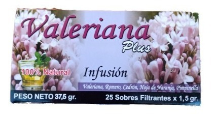 Te De Valeriana Plus 25 Bolsitas