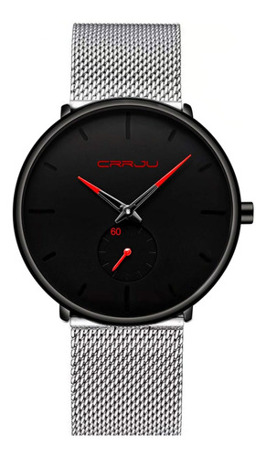 Reloj Para Hombre Filizi/rojo Plateado