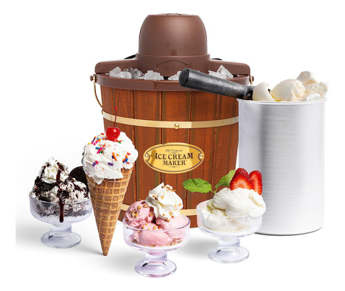 Sorveteira Nostalgia Electric Soft Serve 4 Litros Dark W