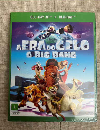 Blu-ray 3d+2d A Era Do Gelo - O Big Bang 2 Discos Lacrado