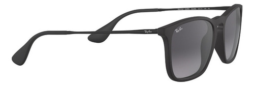 Lentes De Sol Ray-ban Chris Rb4187 Cuadrados Gris Matte Liso Grey Matte Black Matte Black