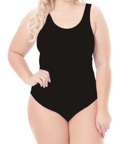 Body Regata Suplex Liso Tamanho Especial Plus Size Sem Bojo