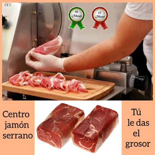 Centro De Jamón Serrano Deshuesado Et. Verde De 4 Kg Aprox