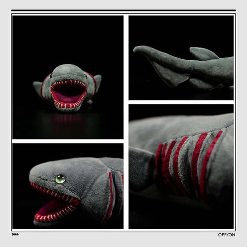 Tiburón De Peluche Con Volantes 20 - Suave Y Adorable